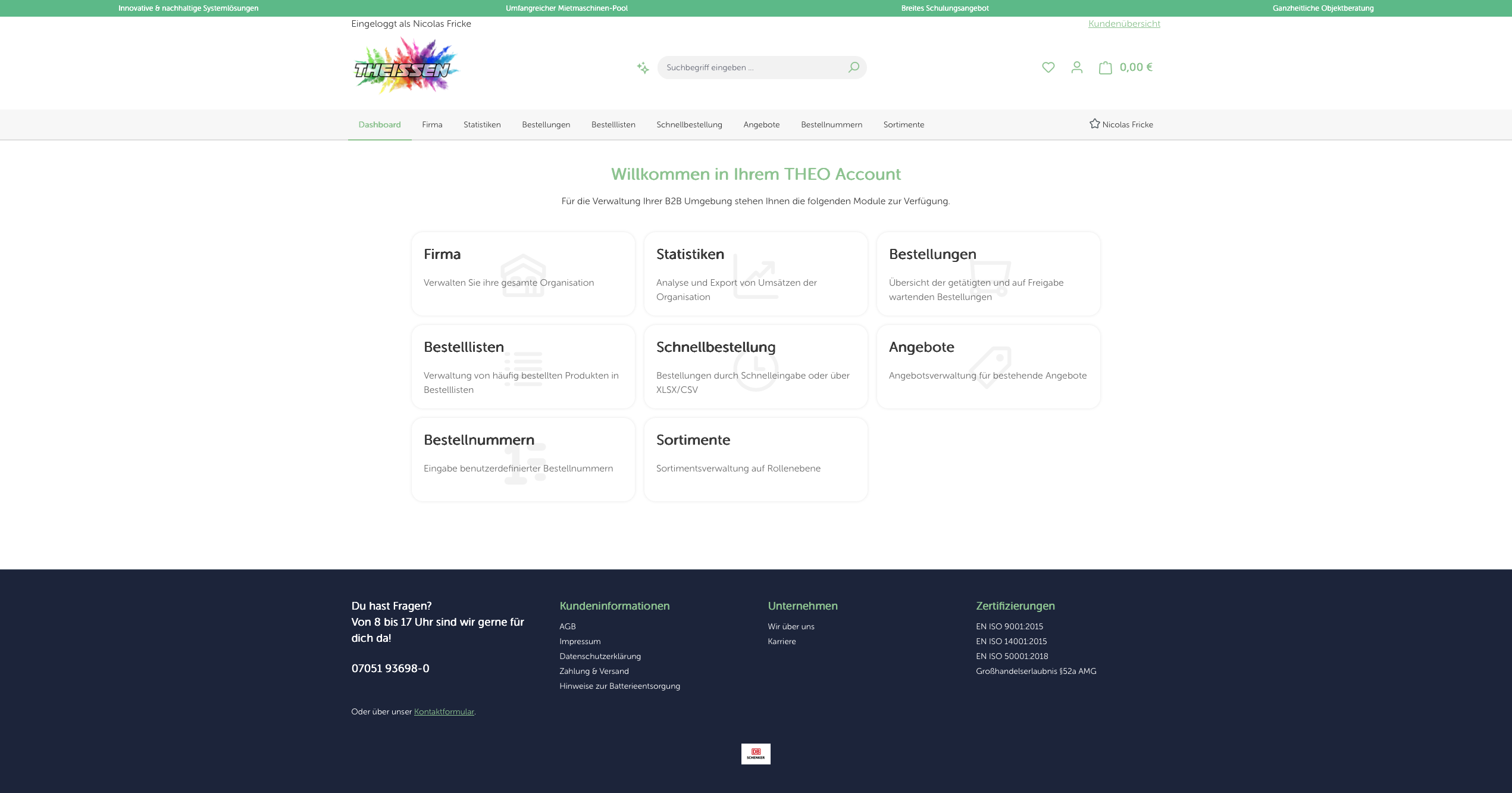 THEO Dashboard